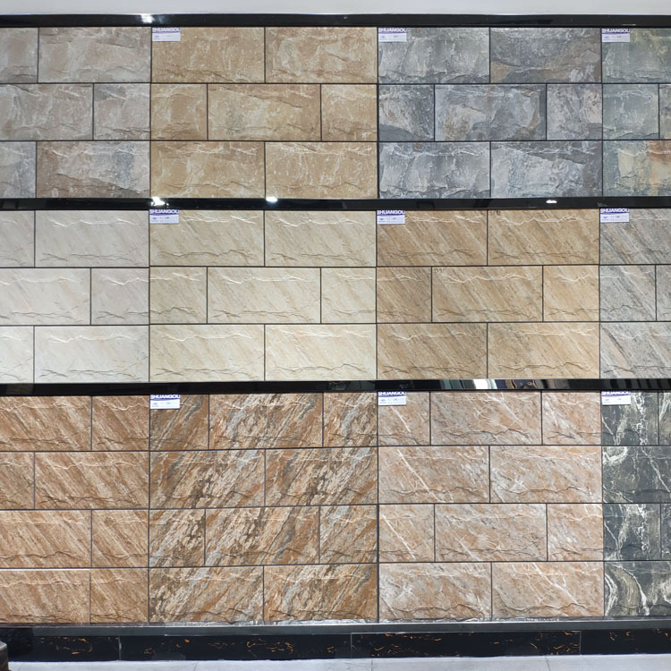 外墙瓷砖200x400仿石砖乡村自建房别墅仿蘑菇石花园庭院仿古墙砖