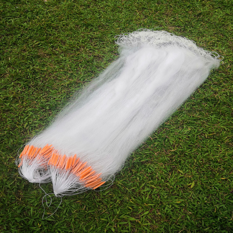 3渔网丝网黏三层鱼网挂子白条网1.3米浮沉网