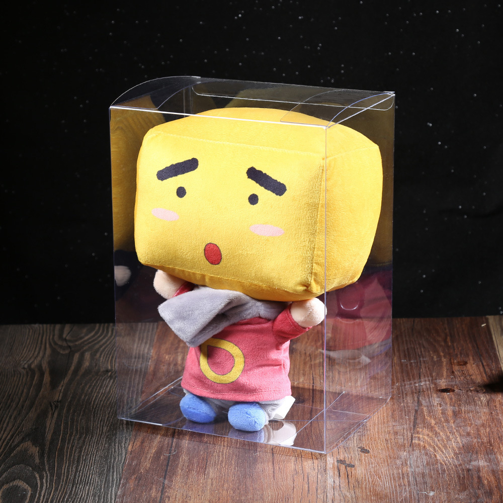 厂家定做pvc包装盒透明pet毛绒公仔娃娃玩具塑料盒pp盒子logo定制