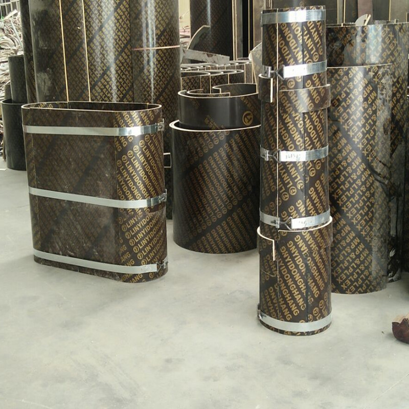 多规格可定制混凝土建筑圆柱木板模具 异形模具桥墩圆弧模具-阿里巴巴