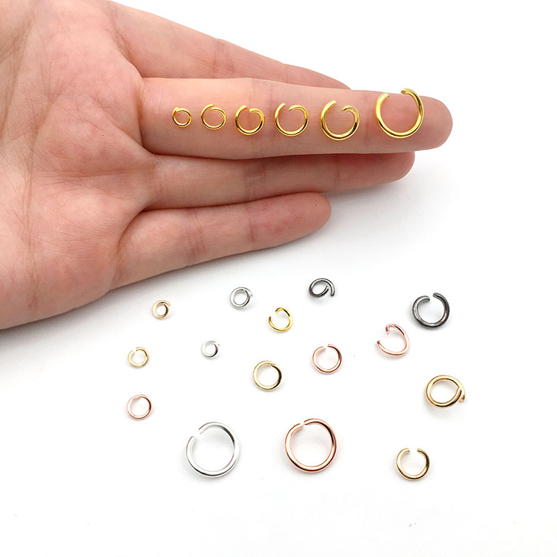 15G Broken Ring O Ring Connecting Ring Stud Earrings DIY Ornament Kit Accessories-Open Single Ring