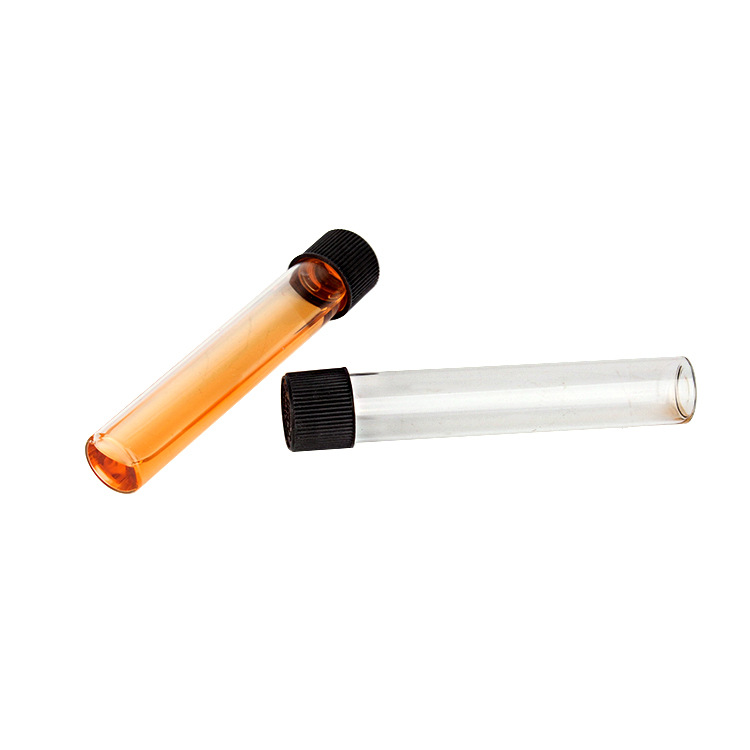 透明高硼硅玻璃螺口管制瓶 30ml压旋盖口服液拉管瓶 西林瓶精油瓶