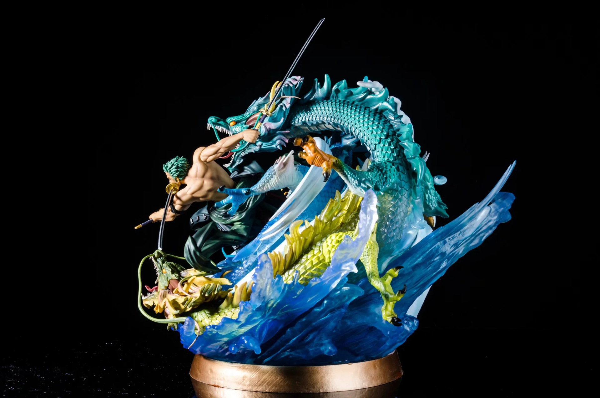 海贼gk 三龙 龙卷风 黑珍珠改 超巨大 雕像模型盒装手办批发