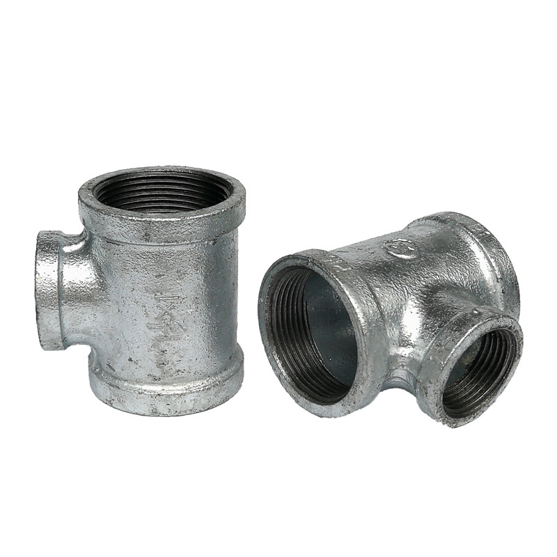 热镀锌异径三通玛钢中小三通丝接内螺纹三通管道连接件三通中间小