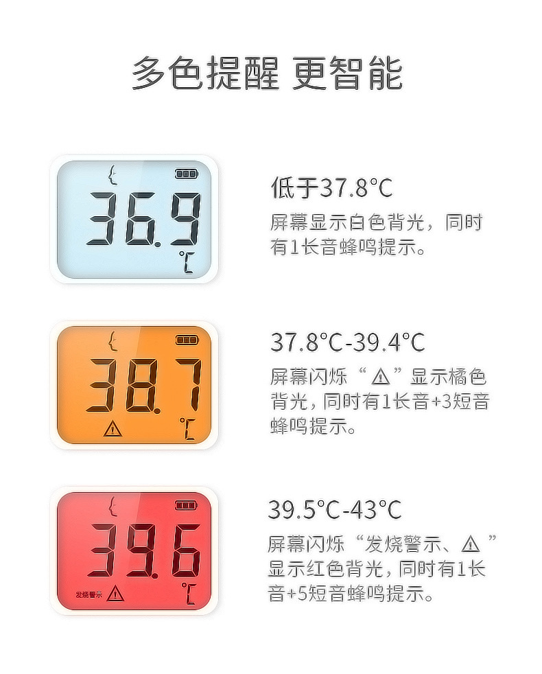 鱼跃电子温度体温计宝宝现货yhw-3医用额温枪红外线温度计yhw-3