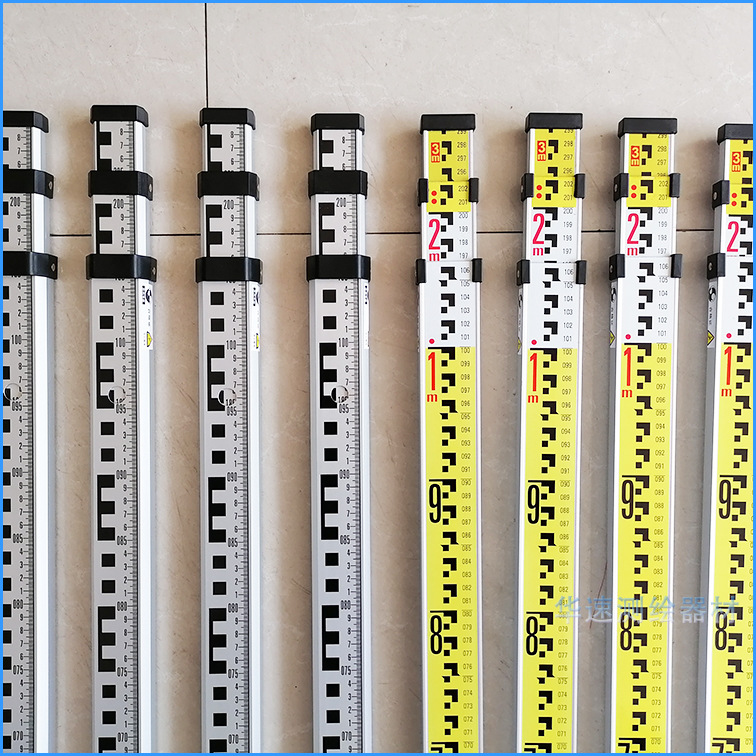 水准仪塔尺3米5米7米可伸缩标尺刻度尺5m加厚铝合金塔尺测量