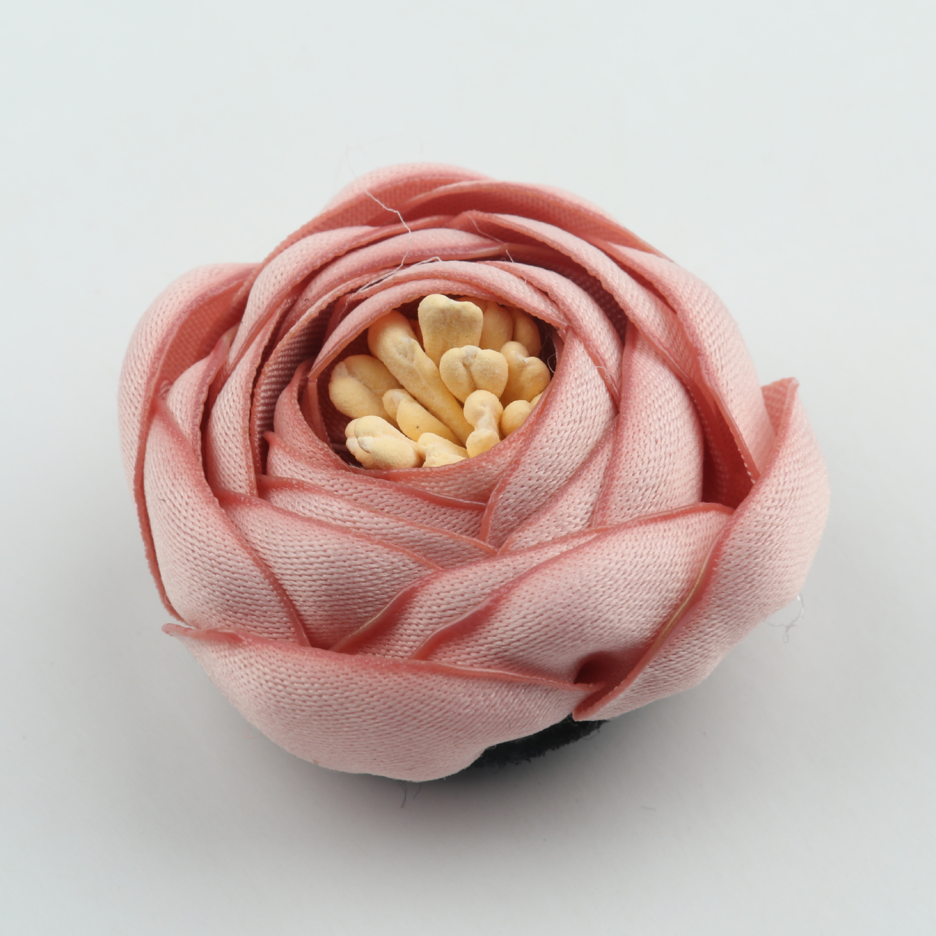 5cm韩版烧边花 婚庆手工diy立体玫瑰花苞 布艺花朵服饰辅料