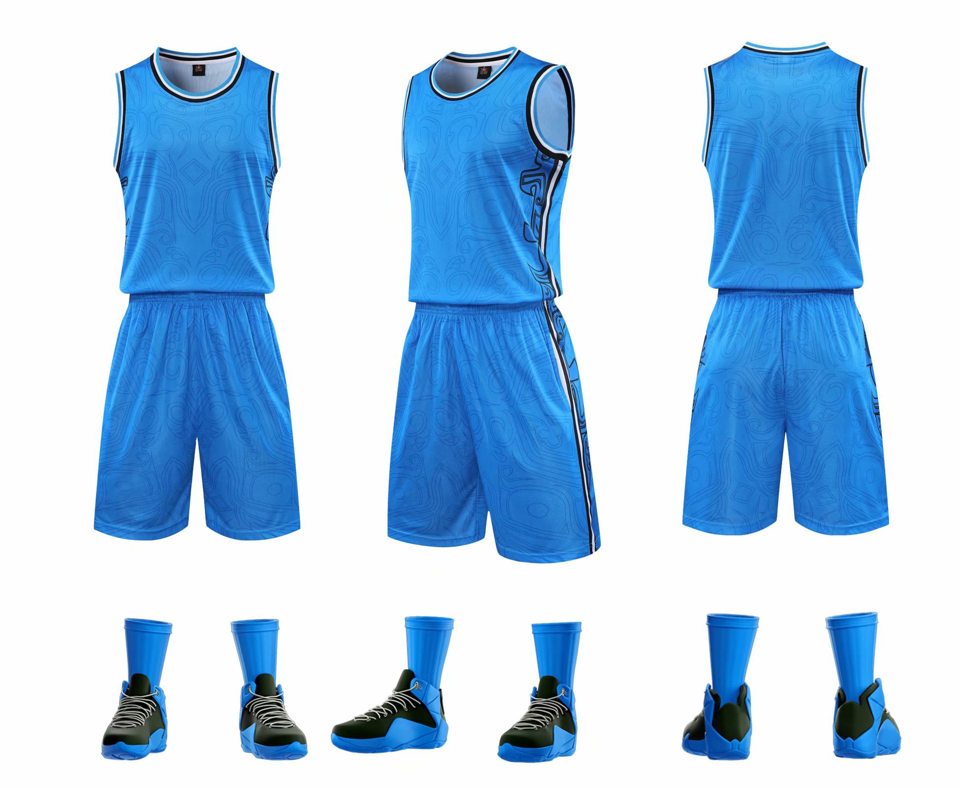 2020cba全明星球衣易建联林书豪篮球服套装男 比赛服球衣印字印号