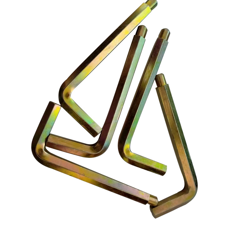 厂家供应镀锌内六角扳手7字扳手简易扳手l型平头内六角扳手现货