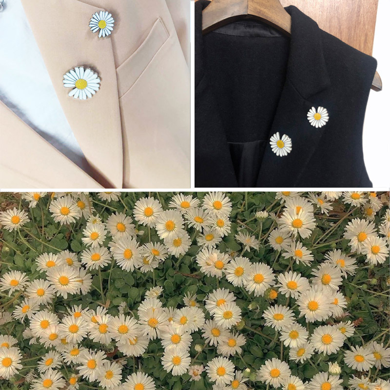 权志龙gd小雏菊胸针可爱日系男女情侣金属徽章闪电别针小饰品批发