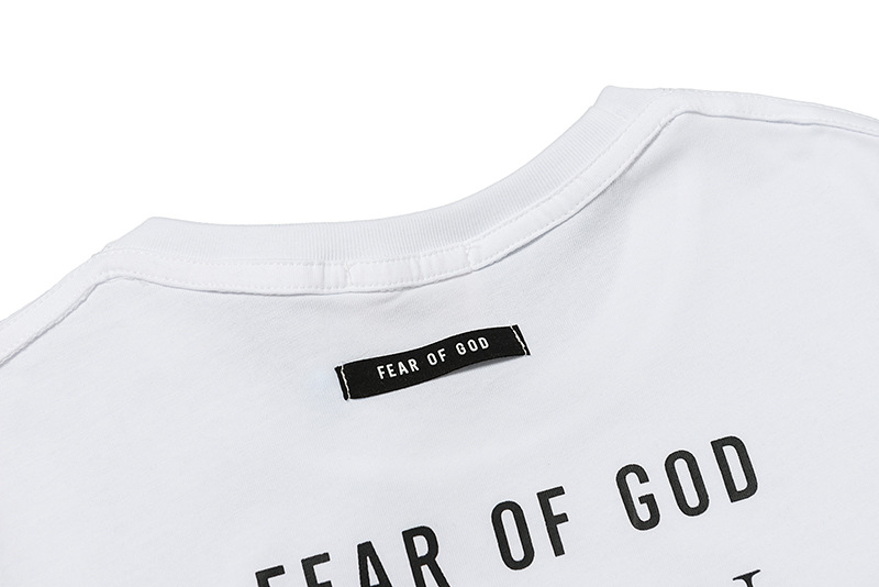 现货fear of god九方联名慈善限定纪念短袖fog高街嘻哈黑白t恤潮