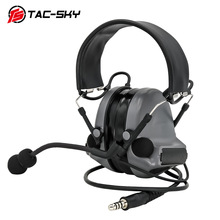 TACTICAL-SKY COMTAC II /C2 高配版硅胶耳套拾音降噪战术耳机GY