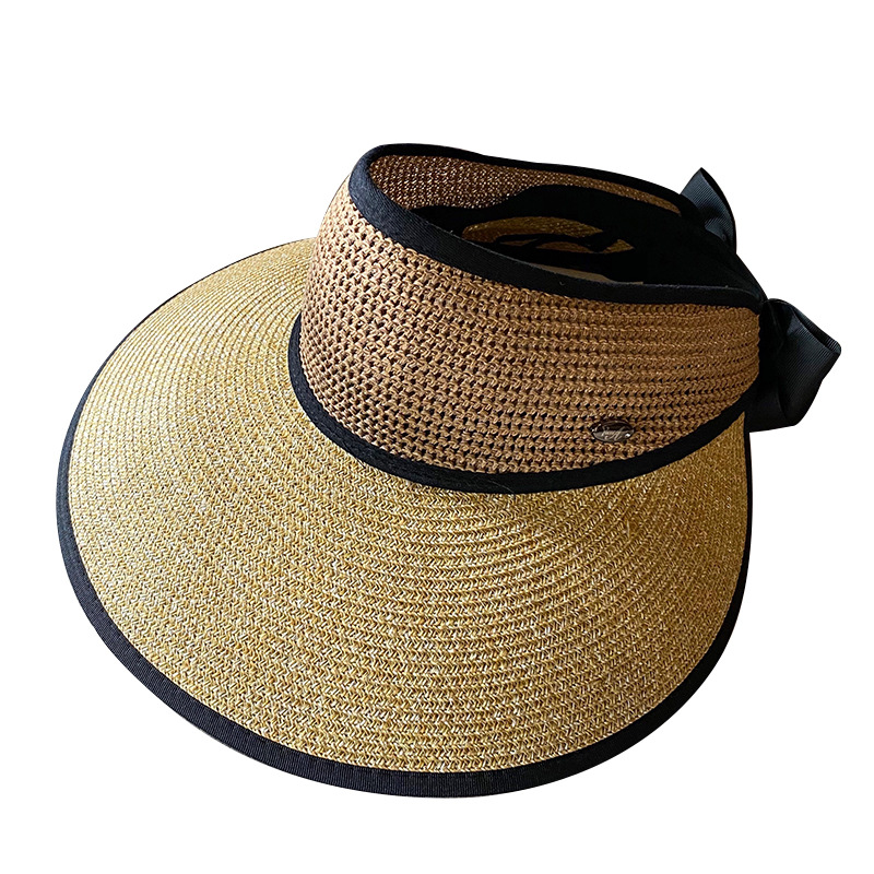 Straw Hat Korean Sun Hat Sun Hat Big Brim Beach Hat Stall Supply Topless Hat Female Summer