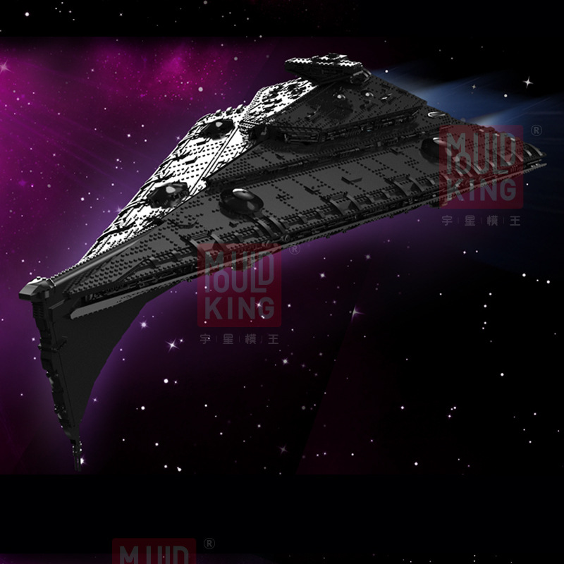 宇星21004星际电影ucs日蚀级歼星舰无畏舰小颗粒益智拼装积木玩具