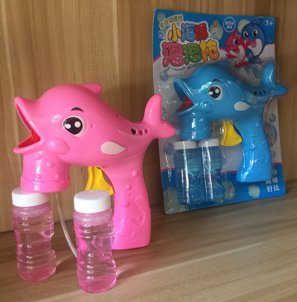儿童玩具抖音同款大号卡通海豚泡泡枪泡泡机自吸泡泡玩具无需电池