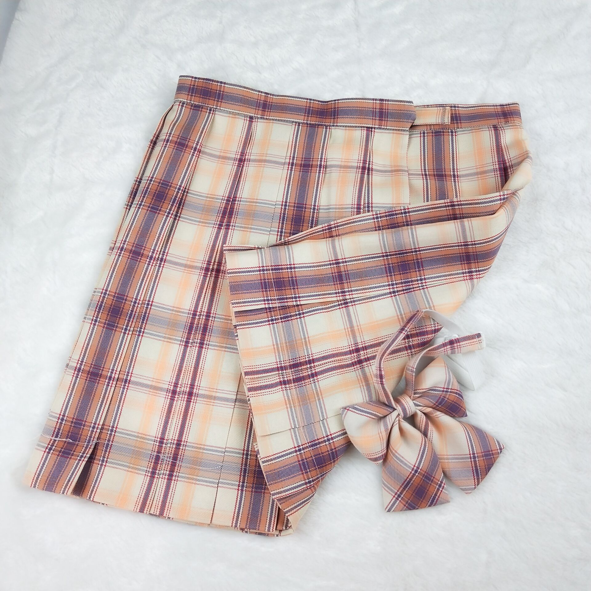 【清酒】成品布格 日系正统jk制服百褶半身裙暗袋定位线 43cm