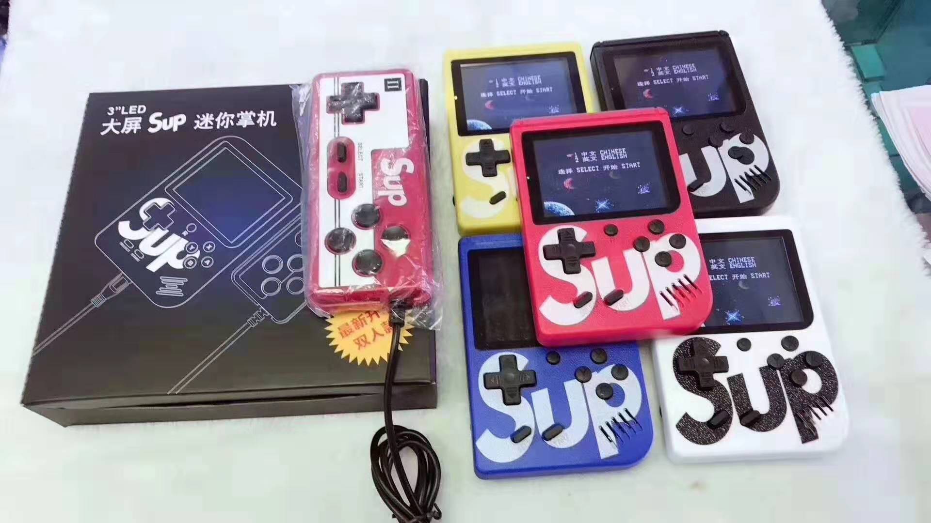 复古怀旧掌上游戏机sup 400合一 fc双人手柄电视便携掌机工厂直销