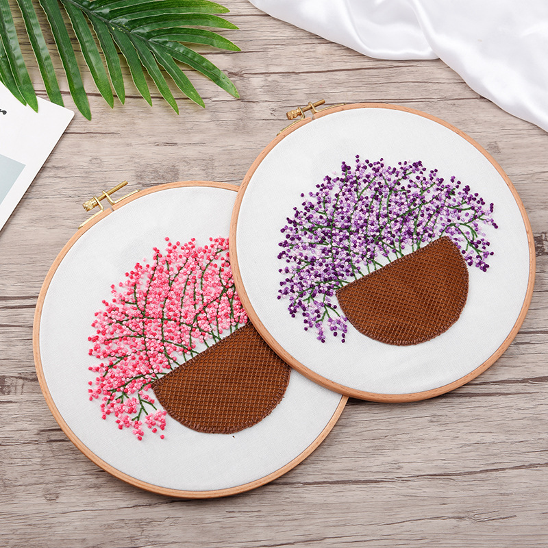 珍爱 手工刺绣diy材料包满天星套装十字绣丝带绣手捧花制作批发