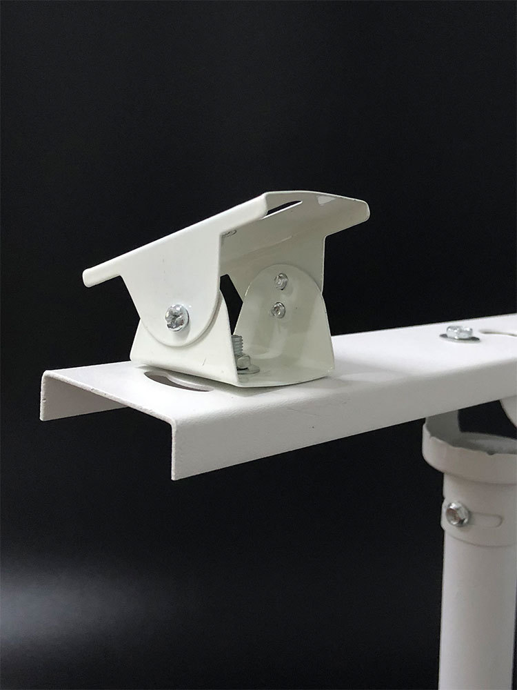 拖二横杆万向鸭嘴监控支架 横臂监控支架一分二摄像机支架双枪