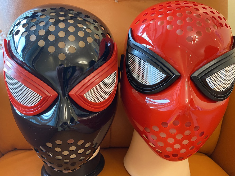 万圣节角色扮演面具cos蜘蛛侠塑型面具头套faceshell连体紧身衣男