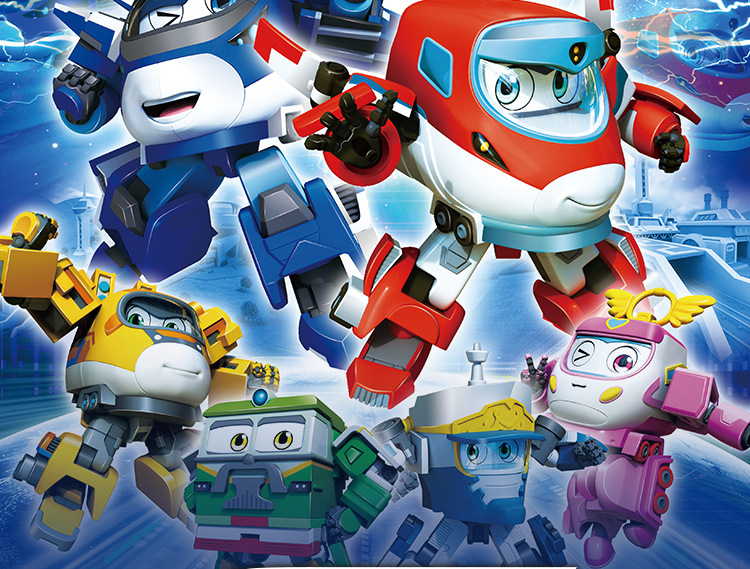 灵动创想列车超人迷你q版变形机甲6寸机器人儿童玩具小铭高菲豪侠