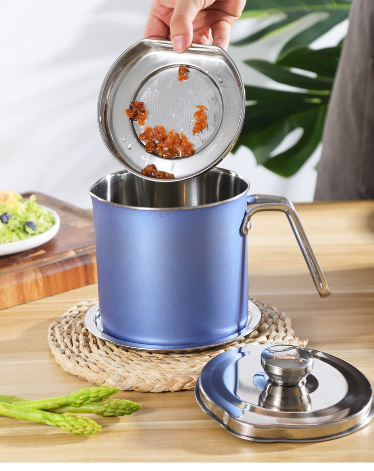 304不锈钢油壶厨房家用油罐带盖大容量油壶过滤油罐鹰钩嘴油壶