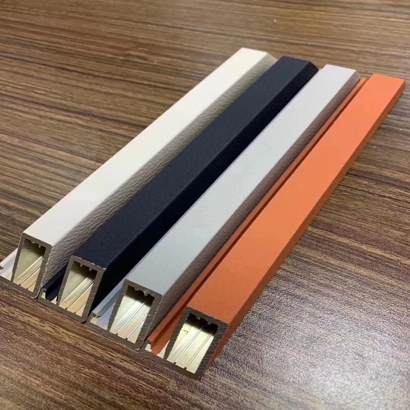 轻奢极简衣柜门 包覆极简20铝框玻璃门铝材 玻璃橱柜家具门窗型材