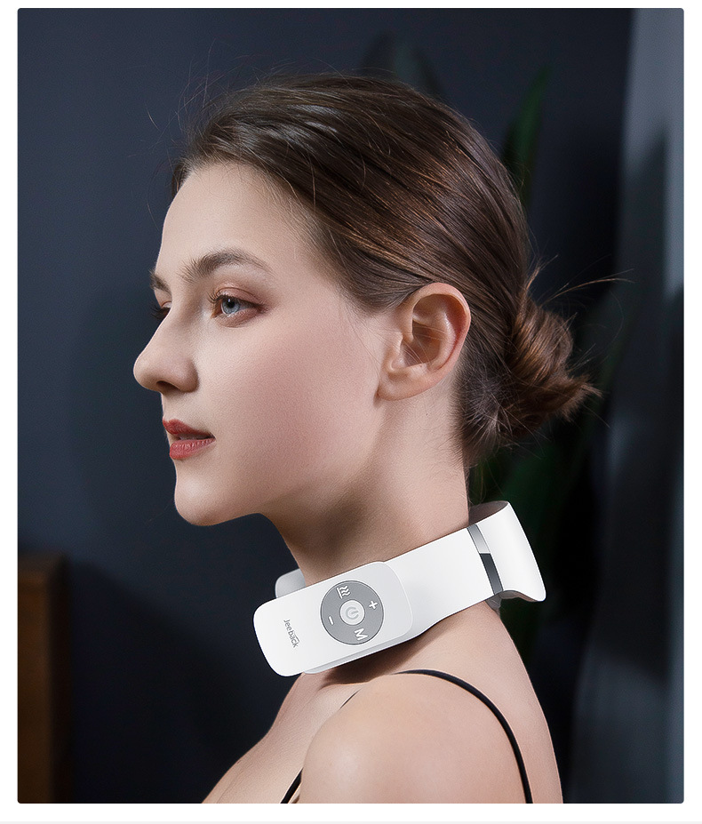 小米有品脊安适g3颈椎按摩器多功能护颈仪脖子热敷脉冲智能语音