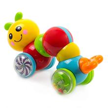亚马逊专供宝宝惯性压力毛毛虫益智早教儿童按压回力学步小玩具车