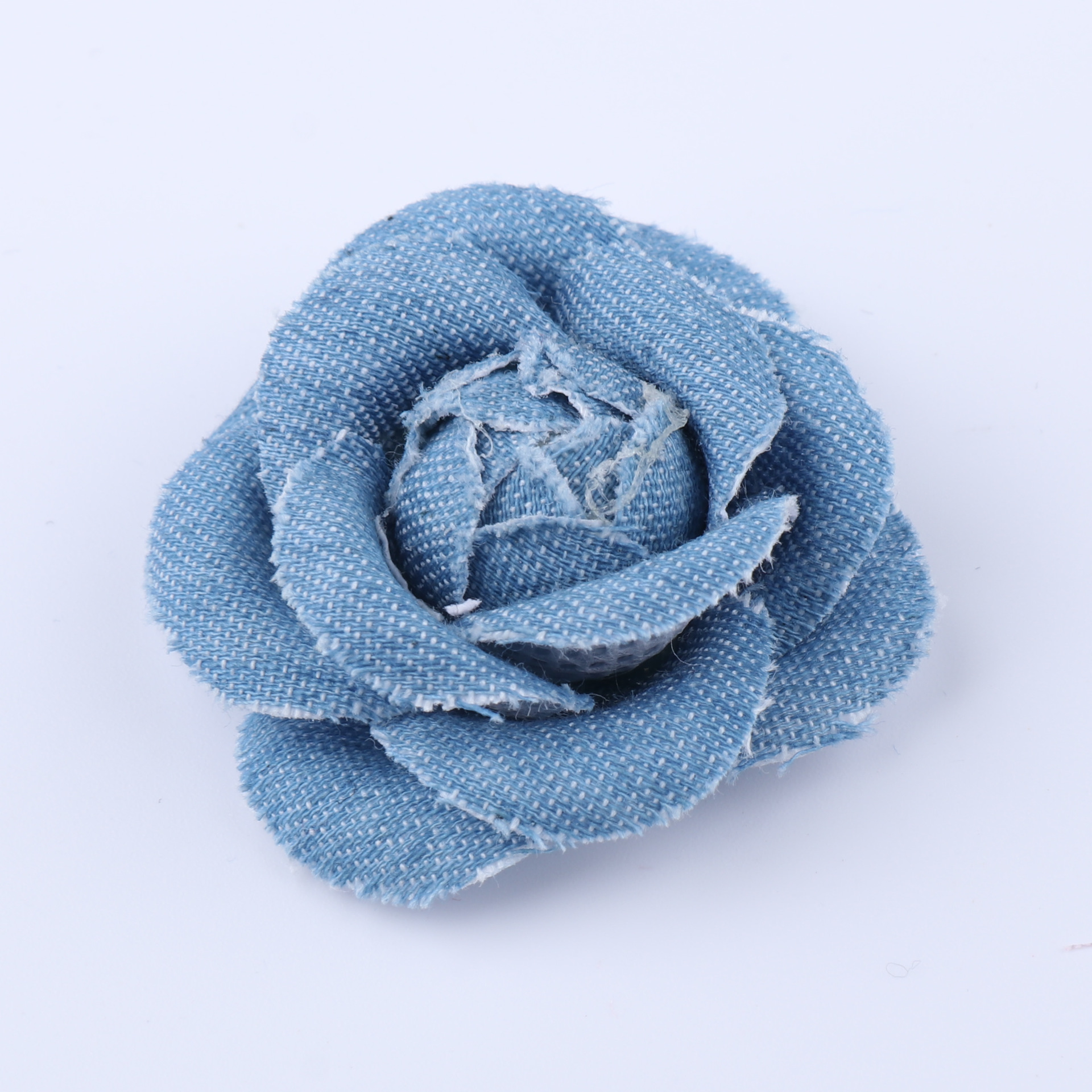 50cmdiy牛仔布艺花头饰帽子装饰立体花朵发饰材料服装鞋子配件