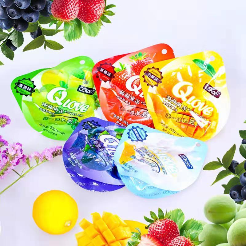 新品现货 果味蒟蒻果冻袋装益生菌酵素零食现货批发-阿里巴巴