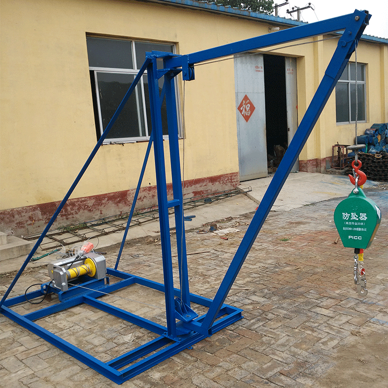 1吨打桩机专用架子哈儿吊人工挖孔打桩机挖桩机架子小吊机吊运机