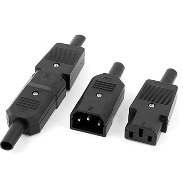 ac013公头插座母头插座ac013a三孔电源插座ac品字插头插座