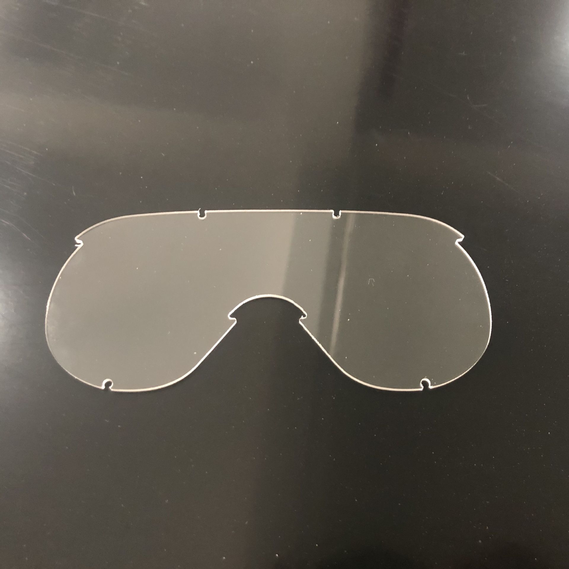 pc板护目镜片高清镜片双面防雾高透明镜片pc板防护眼罩厂家可定制