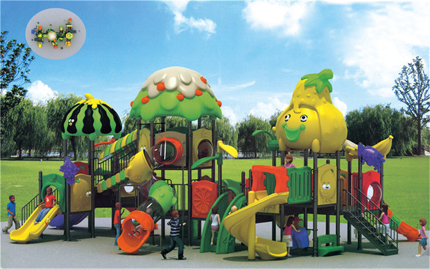 欢乐岛厂家直销非标定制户外大型公园游乐设备小房子乐园滑梯