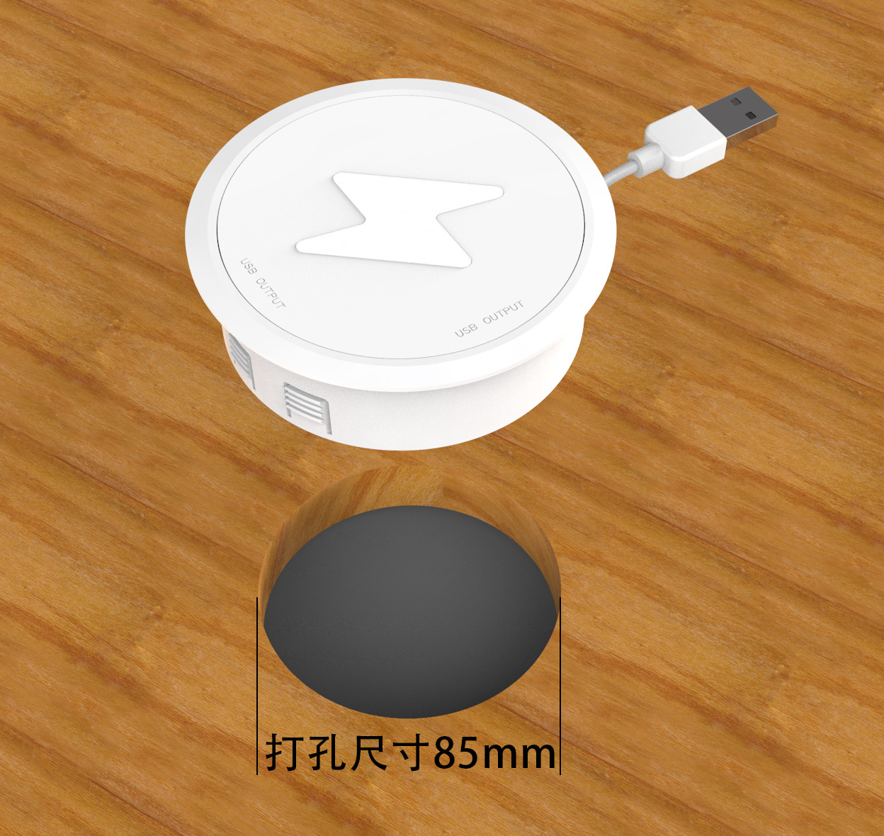 家具无线充电器嵌入式20w弹力式三合一多功能无线快充可定制logo