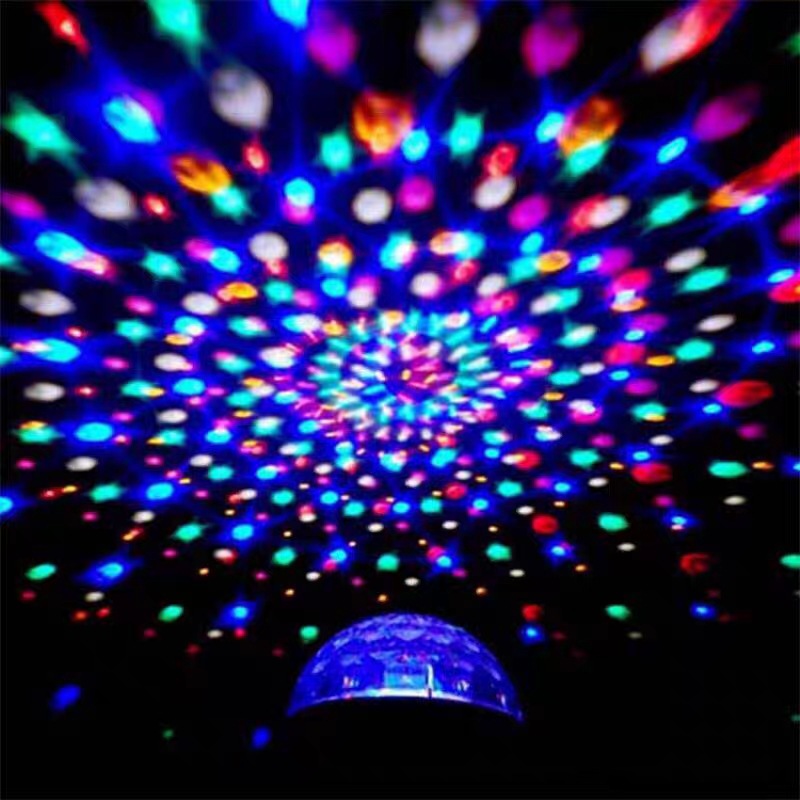 Customized Bluetooth Audio Christmas Projection Lamp Stage Lights Led Seven-Color Lights KTV Colorful Light Rotating Colorful Lights