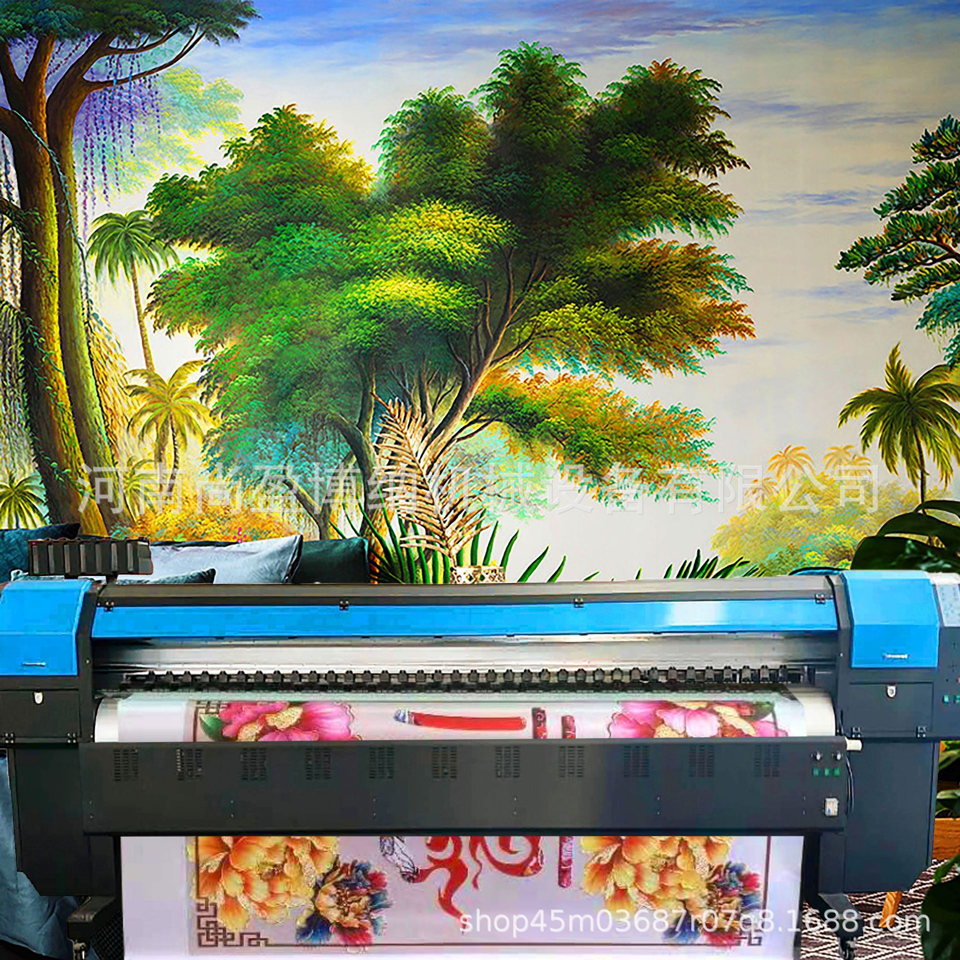 壁画打印机36d水晶竹木纤维板3d喷绘机装饰画写真机18d打印机