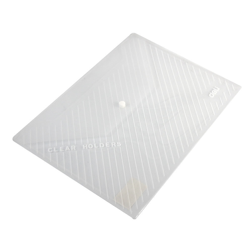 按扣文件袋5501 a4透明文件袋 资料袋试卷公文袋文具办公用品