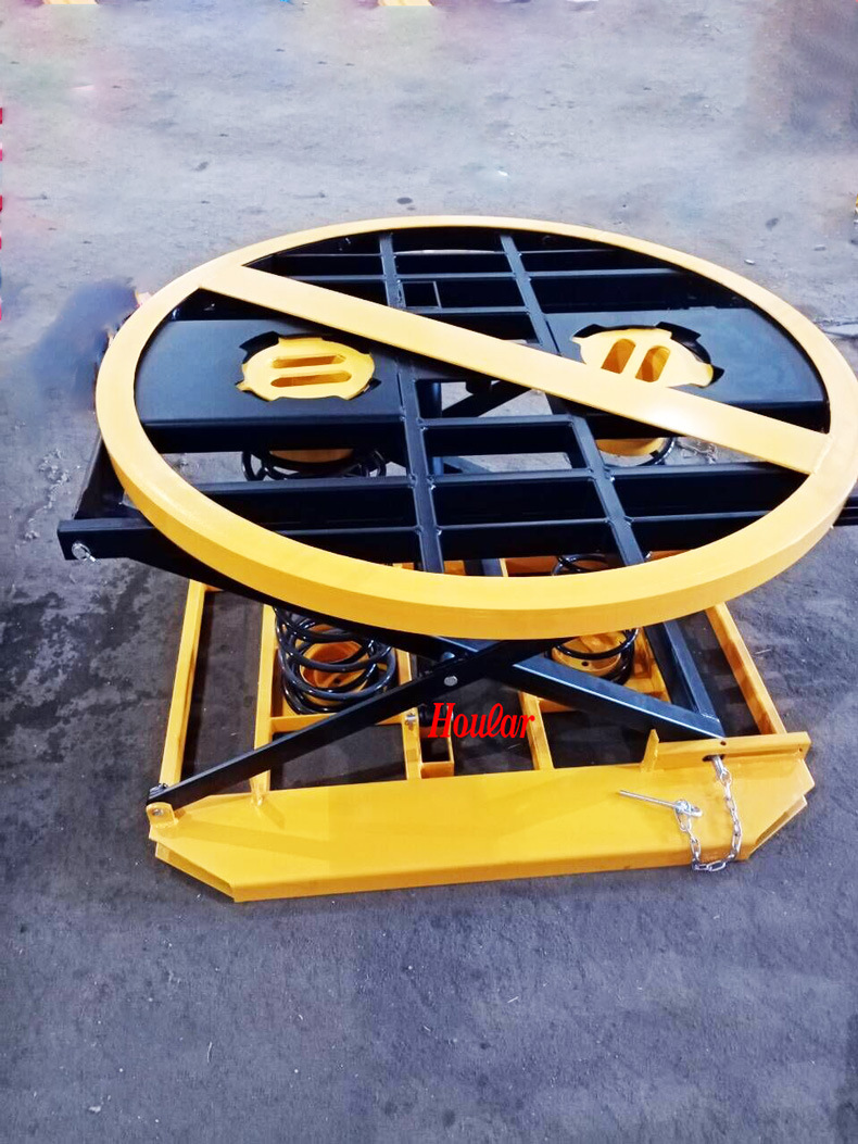 mjz2001圆形自重升降弹簧固定平台车自动弹簧式升降平台提升机