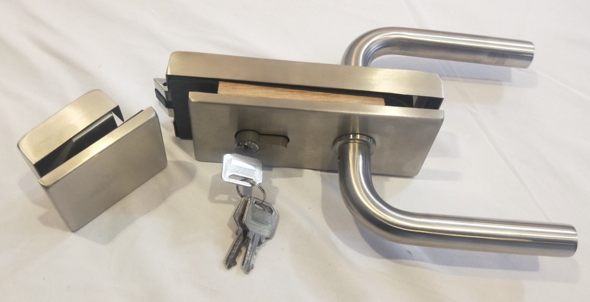 玻璃门锁玻璃隔断墙配件办公高隔配件执手锁厂家直销st-g045