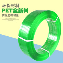 厂家批发1608塑钢打包带  pet聚酯打包带热熔打包带 绿色塑钢带