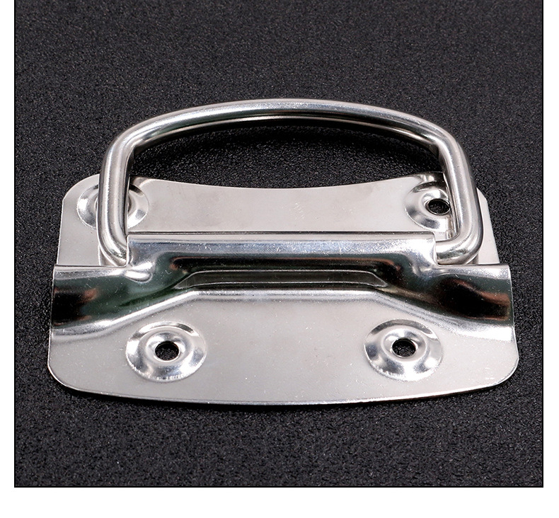 201不锈钢拉手柜门木柜抽屉铁箱把手工具箱箱环活动折叠提手