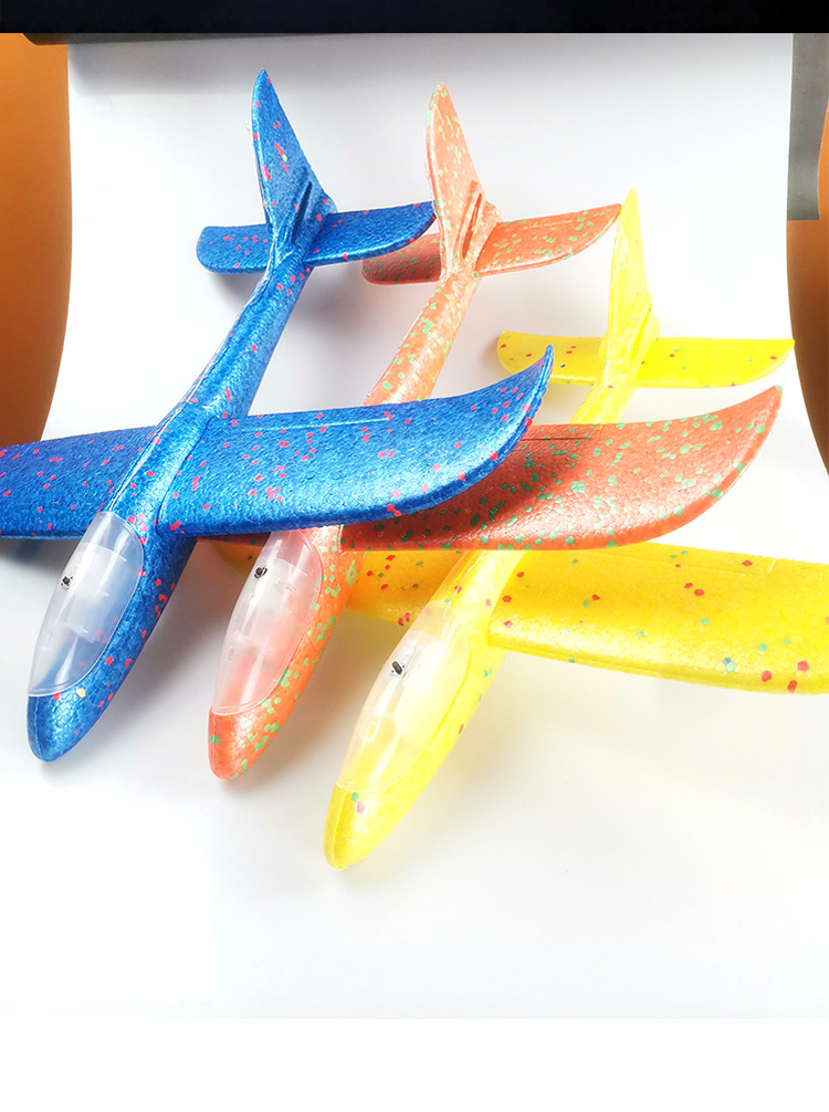 Bubble Plane Large Luminous Hand Throw Plane Hand Throw Plane Model Gliding Aircraft Toy Stall New Factory