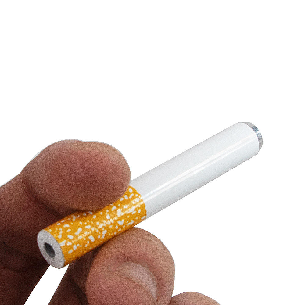 厂家直销 热卖香烟造型52mm短款铝制烟管 迷你小烟斗 易携带pipe