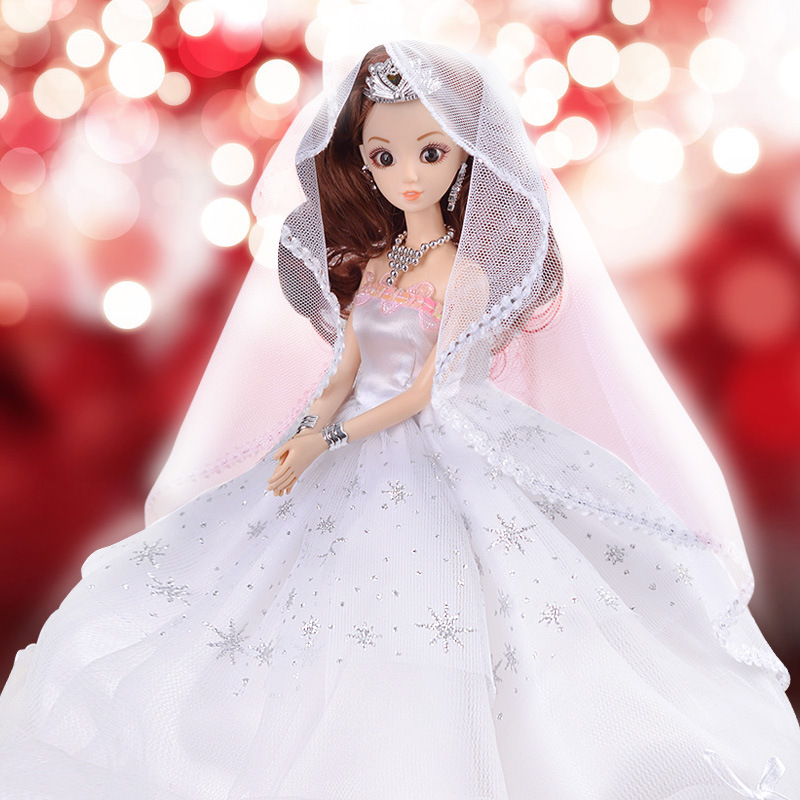 头巾婚纱换装洋娃娃圣诞礼物儿童女孩玩具过家家包邮批发