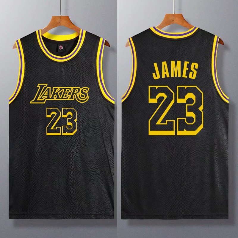 成人nba湖人科比詹姆斯23号数字篮球服男儿童夏运动球衣个性定制