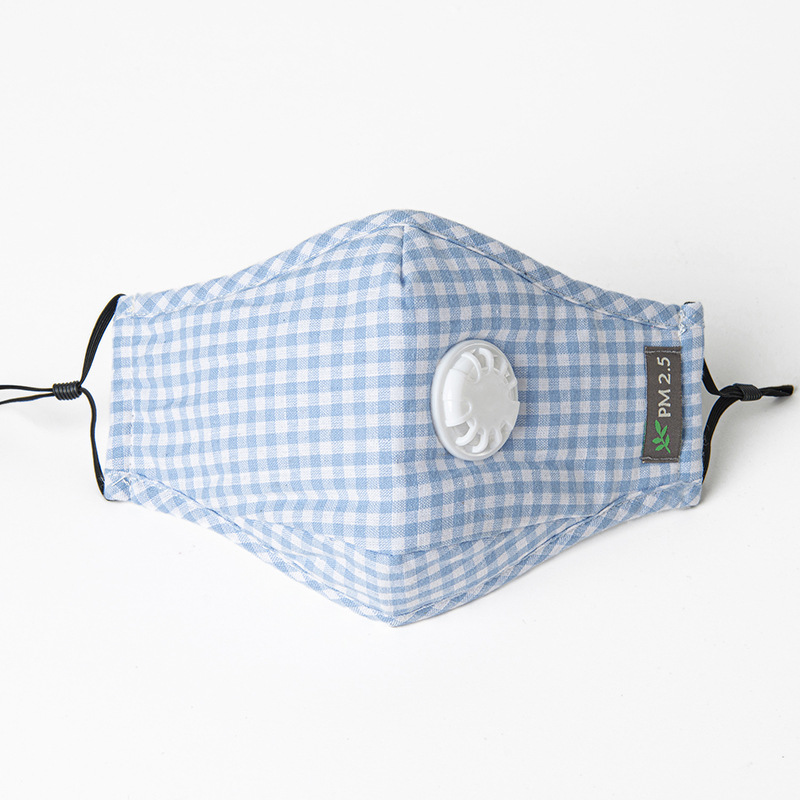 秋冬保暖呼吸阀pm2.5防护口罩带2片5层虑片可水洗调节棉质立体口
