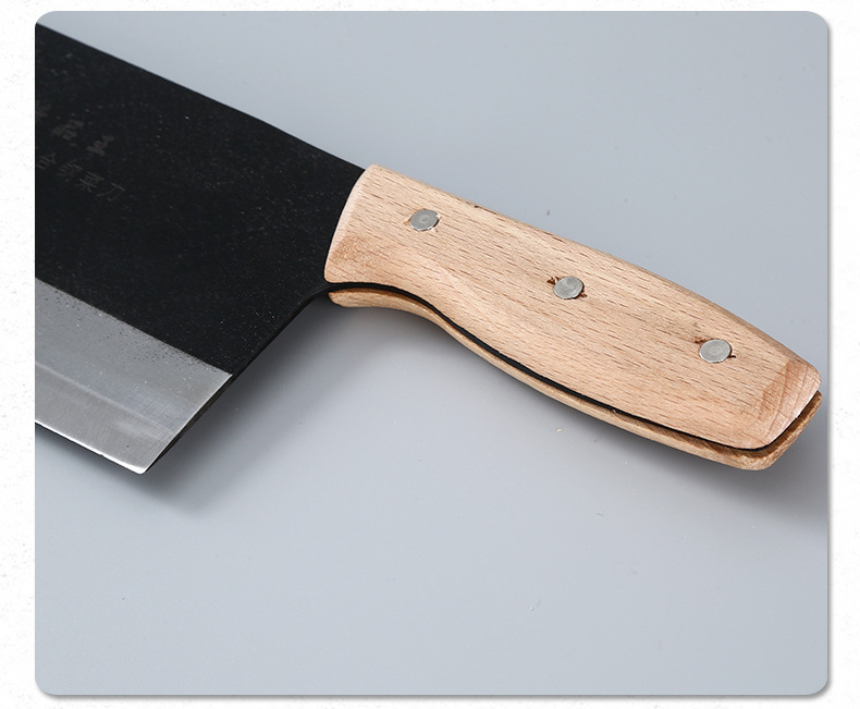 厚背直把桑刀 酒店餐厅专用厨师刀切片刀 手工开刃葫芦把桑刀