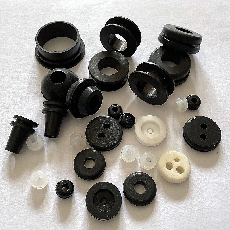 单面多孔护线圈橡皮圈 电源线用硅橡胶套护线套穿线圈 过线出线圈